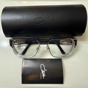 Cazal Black & Silver Eyeglass Frame - Made in Germany